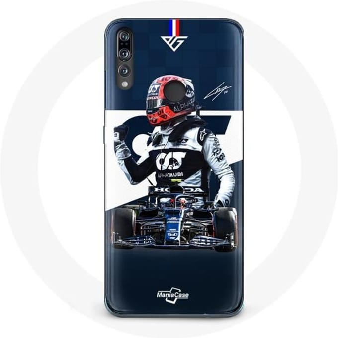 Coque - MANIACASE - Huawei P30 - Formule 1 - Max Verstappen - Souple - Bleu bleu