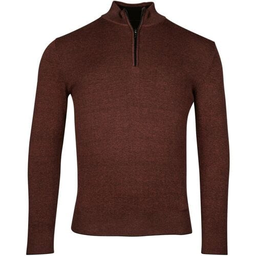 Baileys Trui Half Zip Allover 2-Tone Deep Red / male