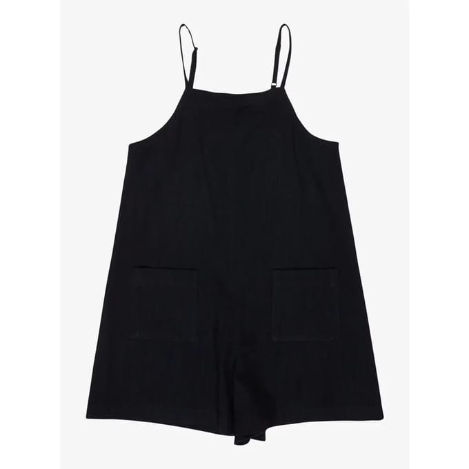 Roxy Lavender Haze Rg Mouwloze Romper Zwart 10 Years Meisje