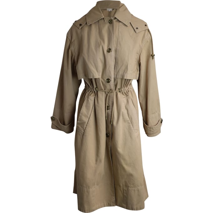 Michael Michael Kors Hoodie Trenchcoat in Beige Katoen