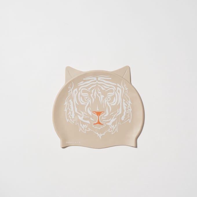 Sunnylife - Kids Swimtime Badmuts Tully the Tiger - Siliconen - Bruin