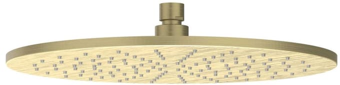 IVY Toebehoren Hoofddouche medium 30cm met antikalk nozzels RVS316 geborsteld mat goud PVD