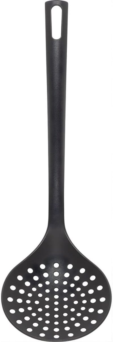 DnA® Spatel - Zeef - Schuimspaan - Zwart - 33cm x 9cm x 6cm