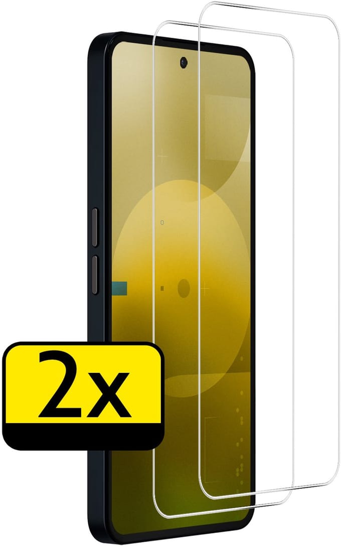 Screenprotector - Geschikt voor Nothing Phone (3a) - 2 Stuks - Extra Sterk - Beschermglas - Gehard Glas - Tempered Glass - Screen Protector