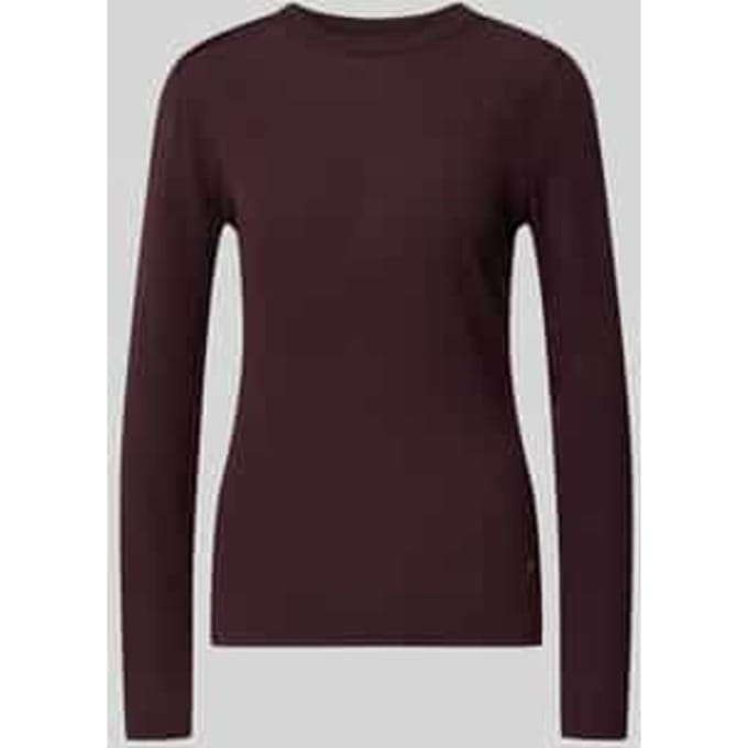 Shirt met lange mouwen van lyocellmix met ronde hals