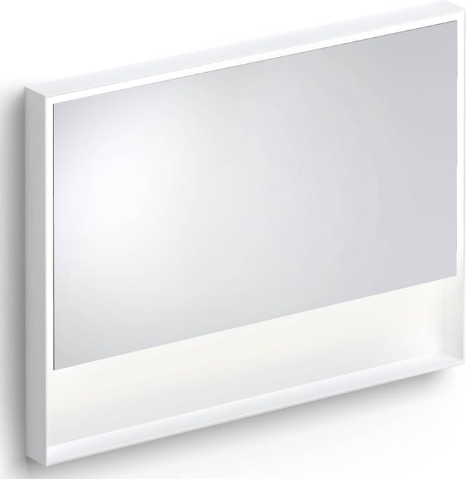 Clou Look at Me spiegel, 110cm, LED-verlichting, IP44, mat wit