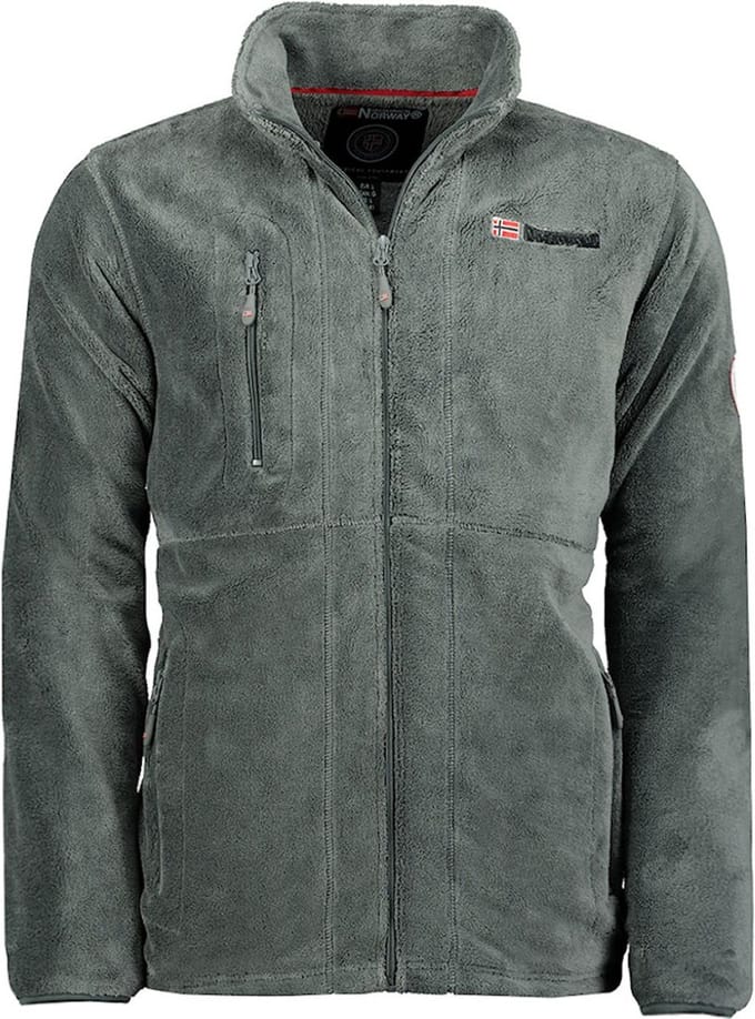 Geographical Norway Fleece Vest Upload Met Rits Heren Grijs - M