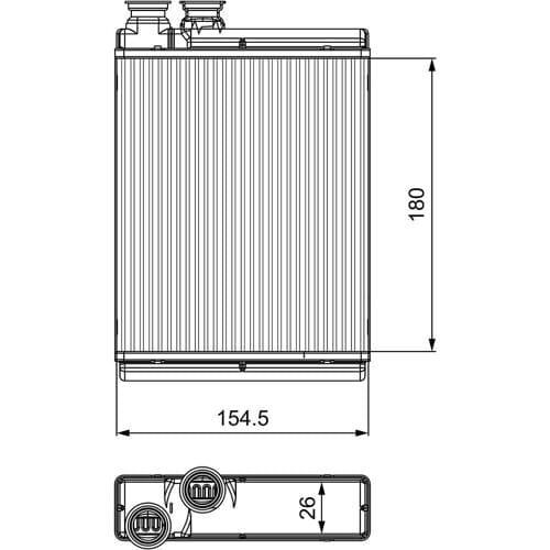 Warmtewisselaar, interieur verwarming VALEO 811517