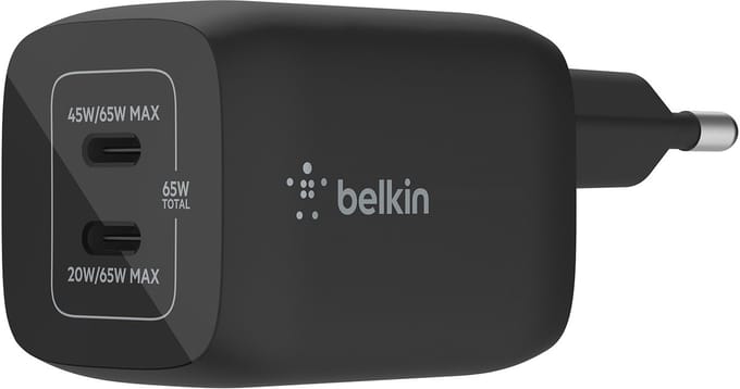 Belkin BOOST CHARGE PRO Stroom AV / multimedia paneel - PPS Technologie - 24 pin USB-C - 65 Watt