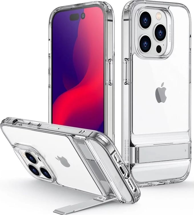 ESR Air Shield Boost Apple iPhone 14 Pro Hoesje Kickstand Transparant