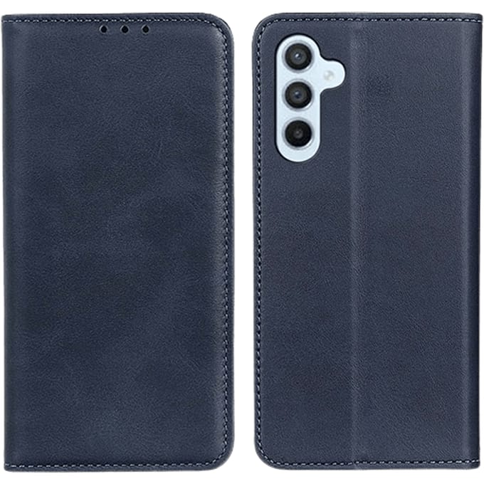 CaseBody Samsung Galaxy A56 Real Leather Wallet Hoesje Blauw