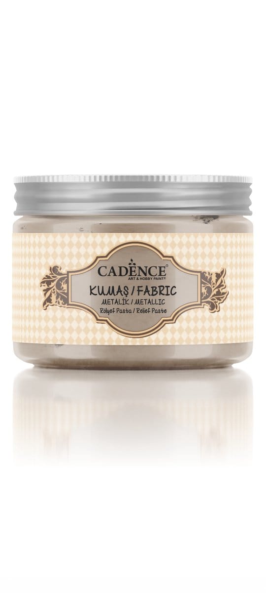 Cadence Textiel Metallic Relief Pasta 150 ml Champagne