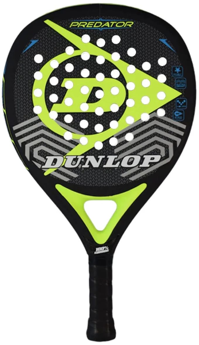 Dunlop Predator Pro padelracket padel + grip + blik ballen