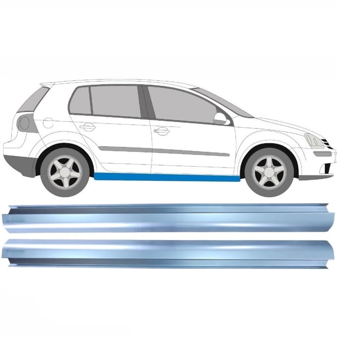 Reparatie dorpel voor Volkswagen Golf 5 2003-2009 / Links = Rechts / Set