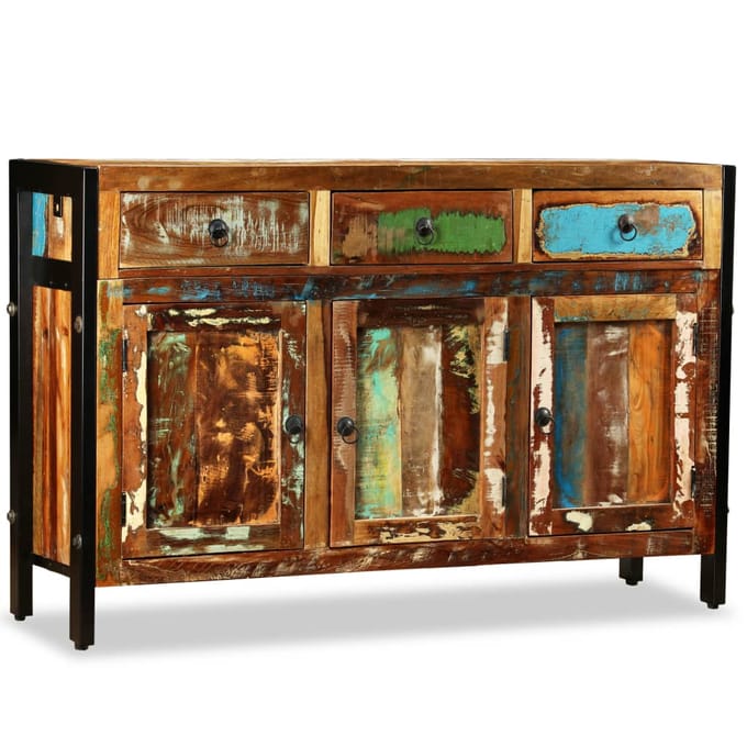 vidaXL - Dressoir - 120x35x76 - cm - massief - gerecycled - hout