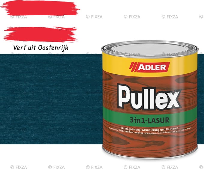ADLER Pullex 3in1-Lazuur Blauer Morpho, blauwe beits 0,75 liter