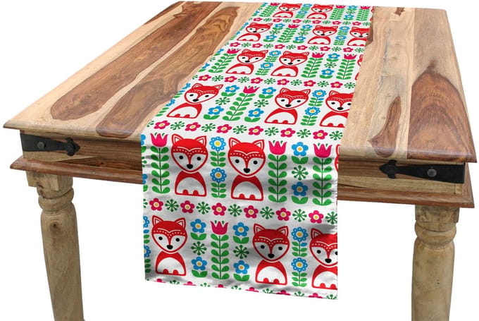 ABAKUHAUS Tafelloper Vos – 40x180 cm – Veelkleurig