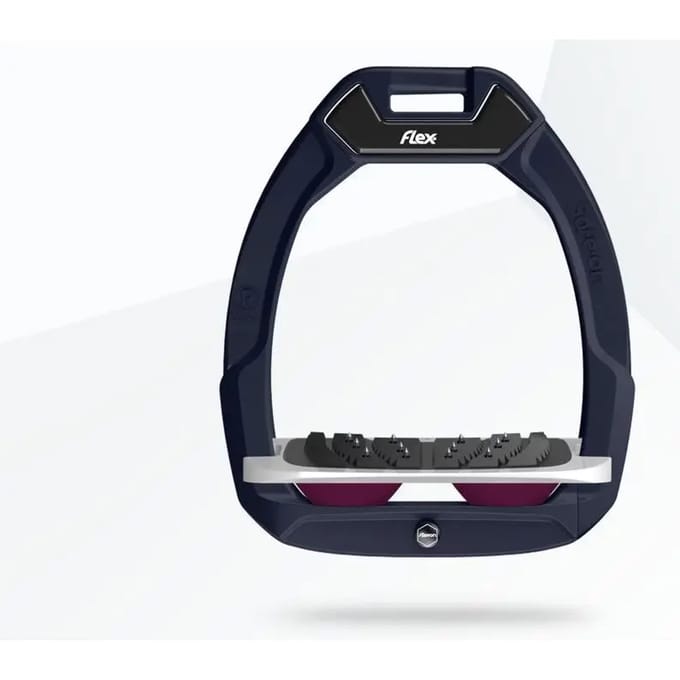 Veiligheidselementen voor paardrijden, Schuin Ultra Grip Bruin/grijs/paars Flex-On Safe-On