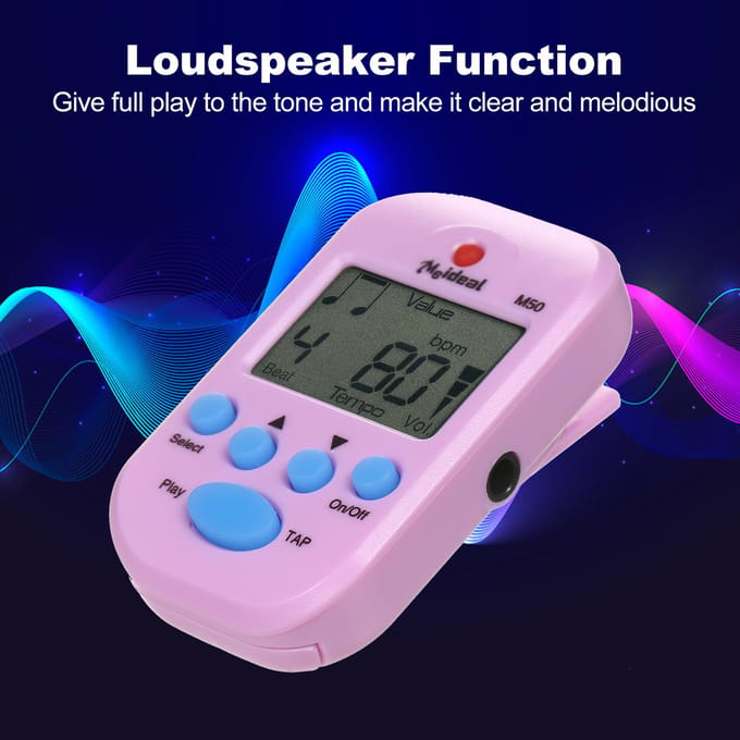 Mini Digitale Metronoom M50 Tempo Metronoom Clip-On Elektronische Metronoom Geschikt voor zakmetronoom