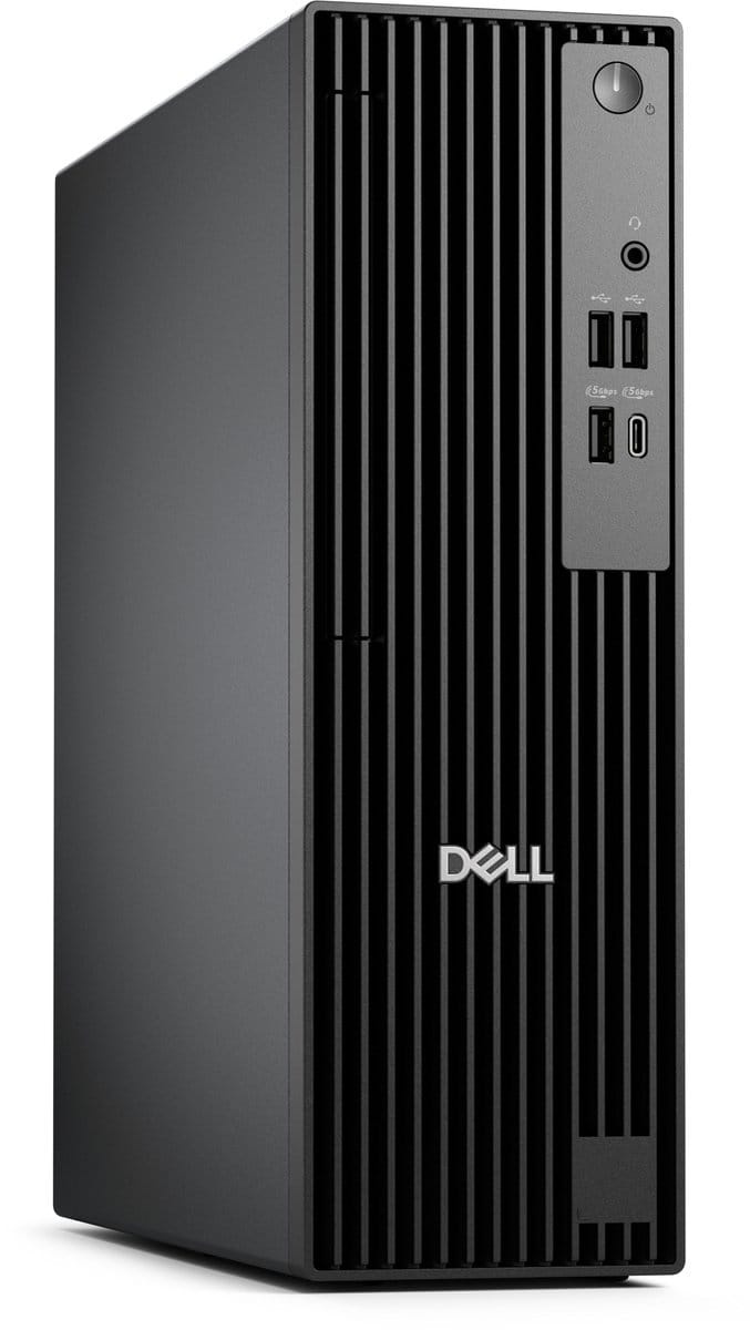 DELL Pro QCS1250 Intel® Core™ i3 i3-14100 16 GB DDR5-SDRAM 512 GB SSD Windows 11 Pro Slim PC PC Zwart