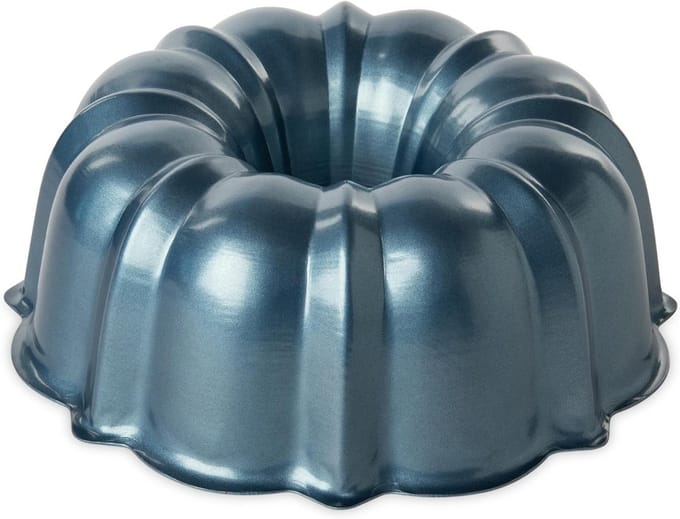 Vorm Bundt Cake - Bakvorm - Taarten Bakken - Antiaanbaklaag - 30 cm Diameter - Blauw