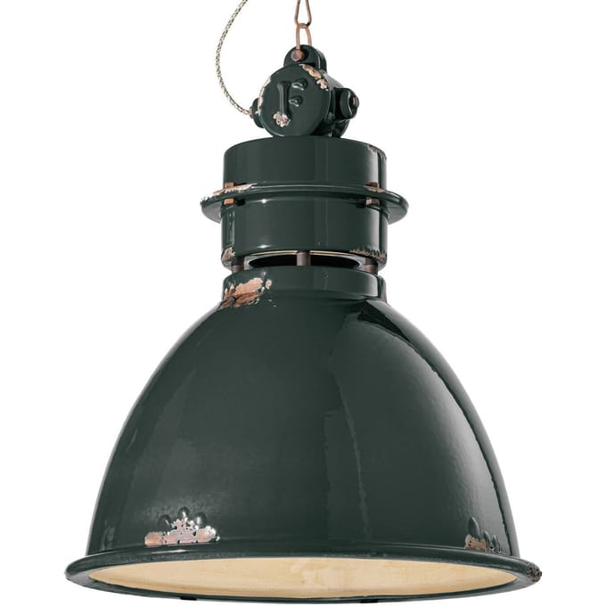 Ferroluce Hanglamp C1750 met keramische kap, zwart