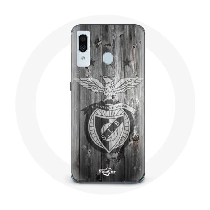 Coque maniacase pour Samsung Galaxy A30 slb benfica fond gris