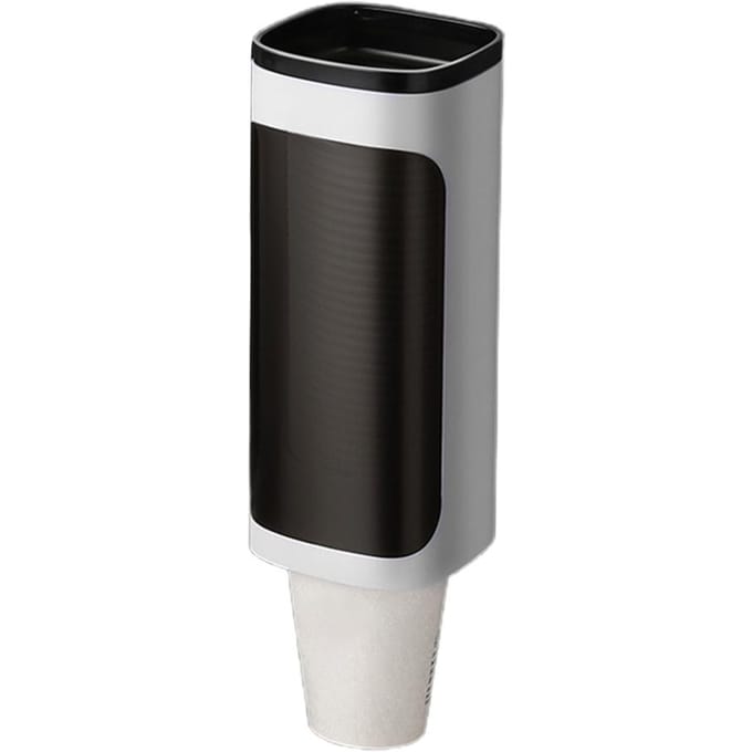 Distributeur de Gobelets Porte-Gobelets Mural Distributeur de Gobelets pour Maison Bureau black