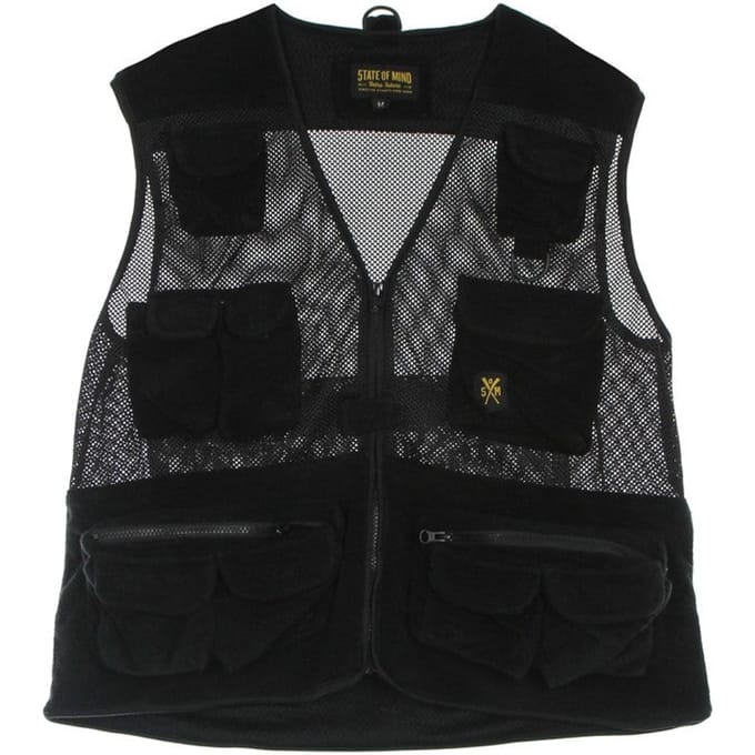 Retrofuture mouwloos handdoek-mouwloos herenjack zwart