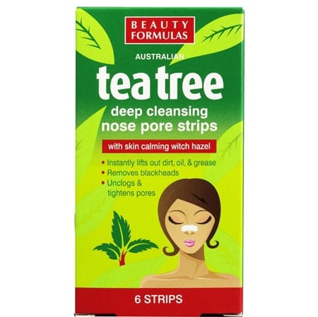 Beauty Formulas Tea Tree Deep Cleansing Nose Pore Strips 1 st