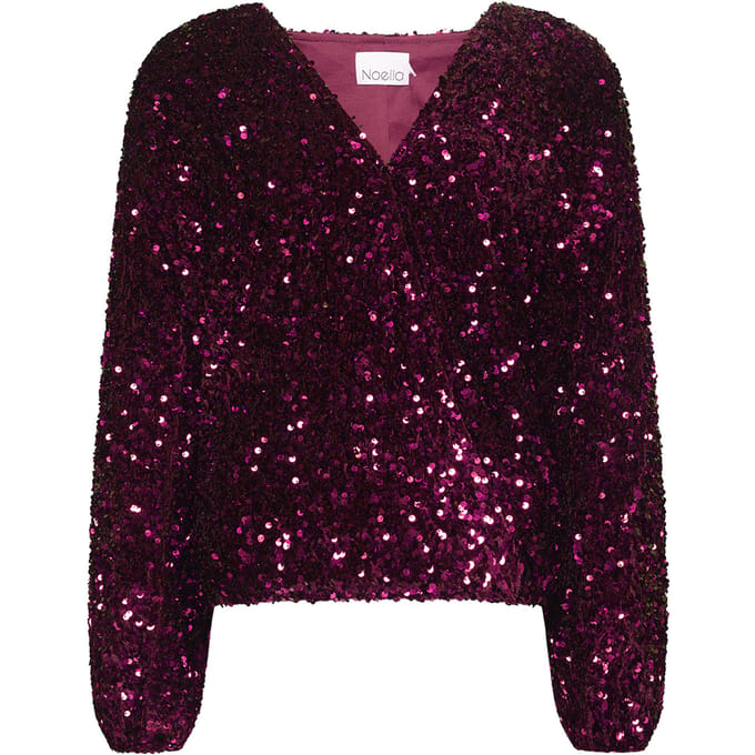 Teagan wikkelblouse in roze