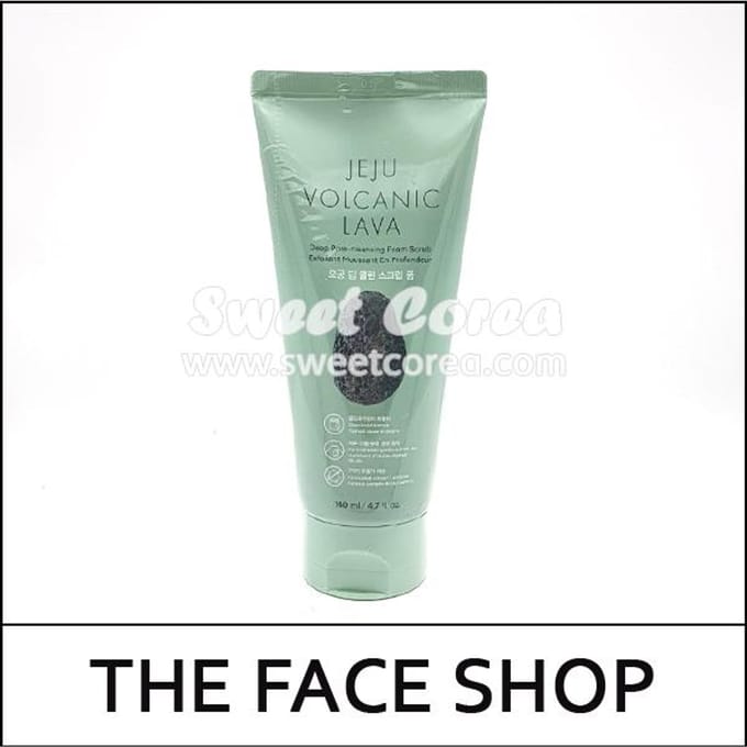 [LA BOUTIQUE VISAGE] (hpL5) Gommage moussant nettoyant en profondeur les pores à la lave volcanique de Jeju 140 ml