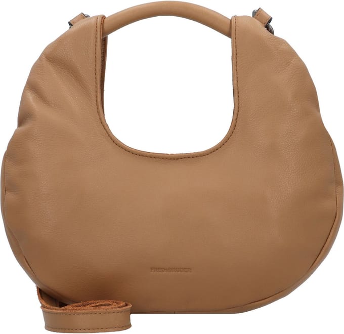 FREDsBRUDER Leren Handtas Schoudertas Hibicy Medium Hobo Iced Coffee Bruine