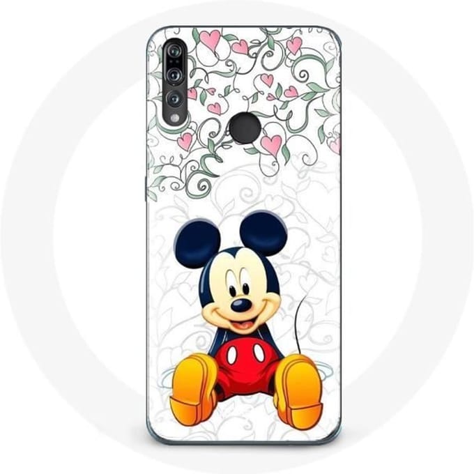 Coque - Huawei - P30 Lite - Souple - Mickey Mouse - Fleurs et Cœurs pur