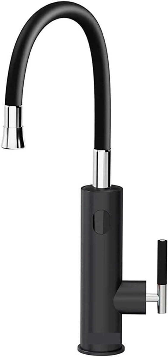 Elektrische Kraan - Directe Waterverwarmer - Direct Warm Water - Digitale Temperatuurweergave - 3200W Vermogen - Zilverkleurig