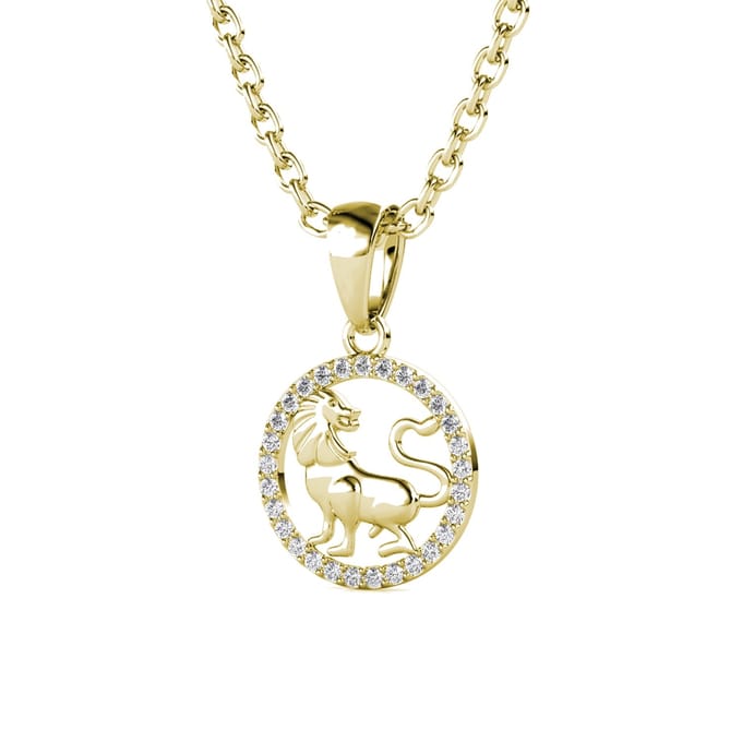 Leo Zodiac-hangers - Goud en kristal