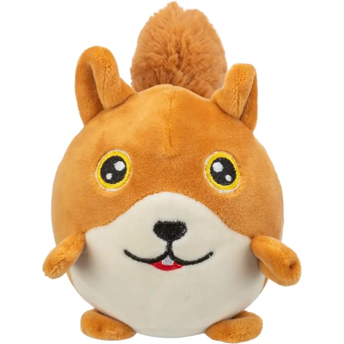 Rond pluchen eekhoornspeeltje voor honden Trixie