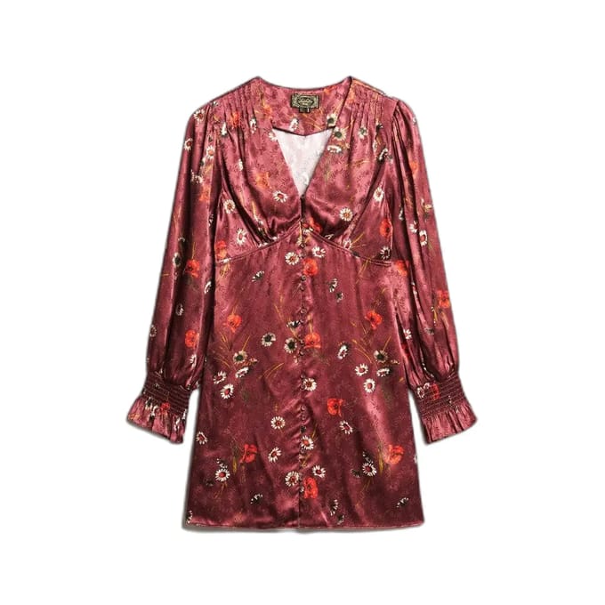 Mini-jurk in jacquard voor dames Superdry