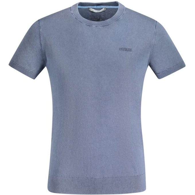 GUESS Cornell Washed Ss T- Cave Blue Größe: XL | Basic T-Shirts Outlet | Herren | Blau