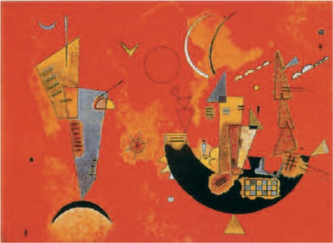 Wassily Kandinsky - Mit und Gegen - Kunstposter - 70x100 cm