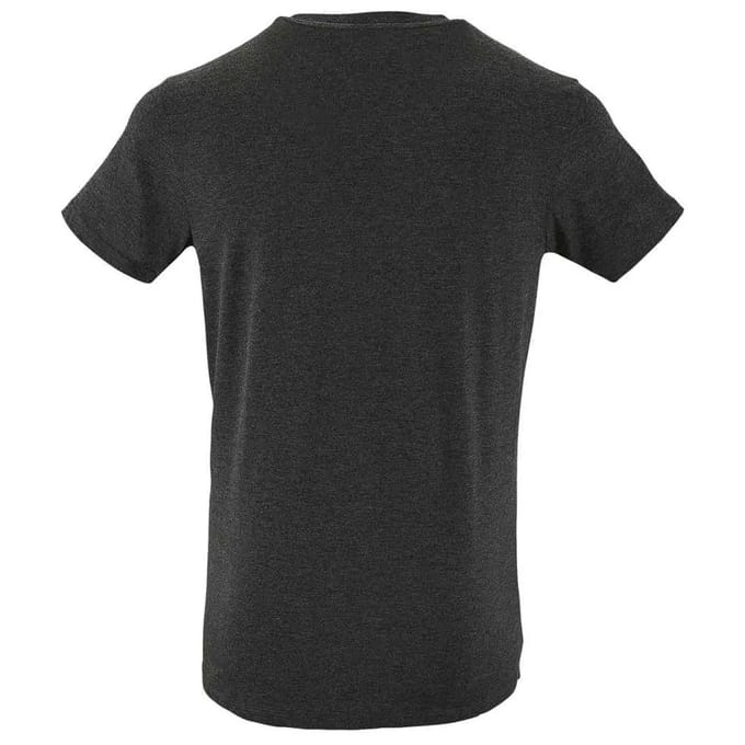 SOLS Heren Regent Polycotton Slim T-Shirt (Houtskoolmelange)
