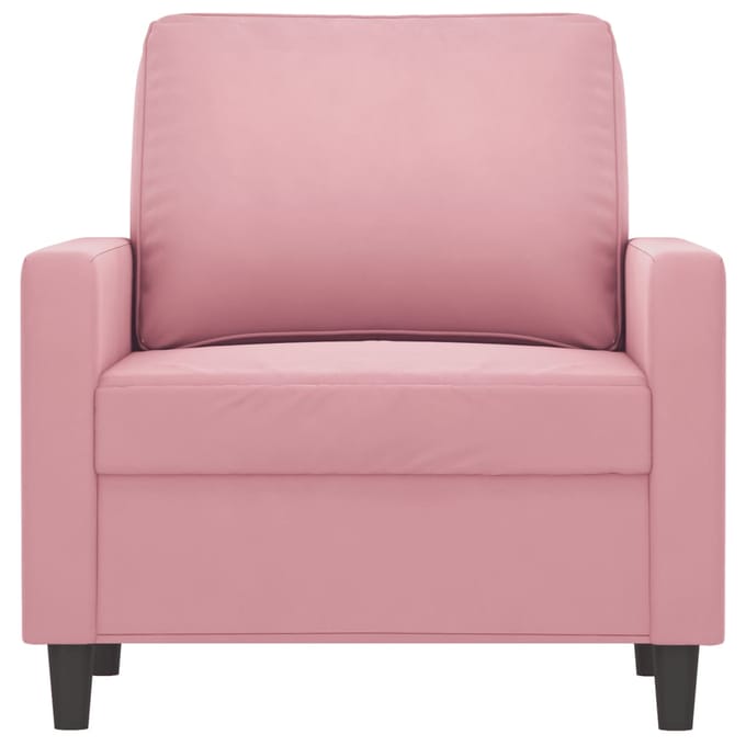 vidaXL - Fauteuil - 60 - cm - fluweel - roze
