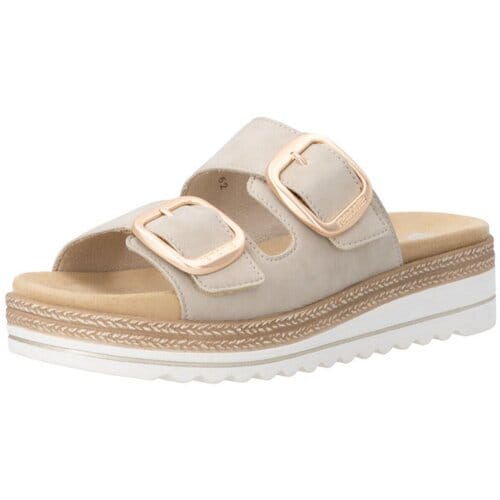 Remonte D0Q66-62 Slippers Beige Nubuck Dames - Beige - 38