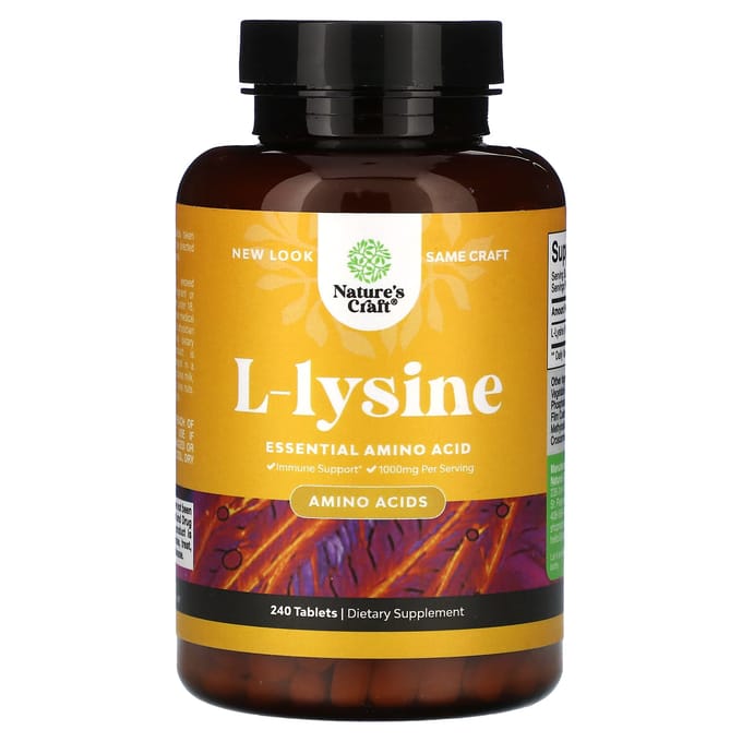 Nature'S Craft, L-Lysine, 240 Tabletten (500 mg per tablet)