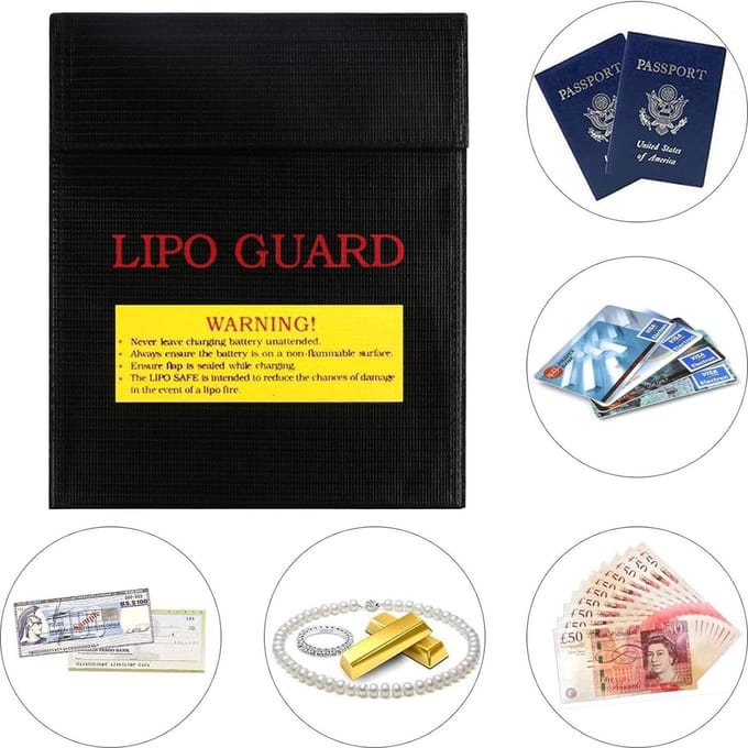 Lipo bag, 2 stuks, zwart