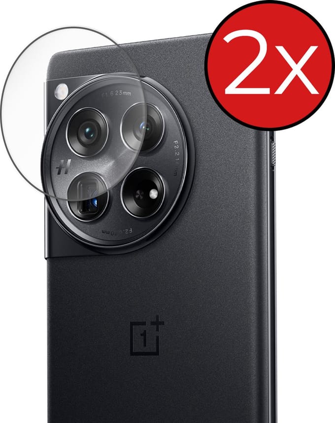 Camera Lens Protector - 2 Stuks - Geschikt voor OnePlus 12 - Camera Screenprotector - Beschermglas - Gehard Glas - Tempered Glass - Screen Protector