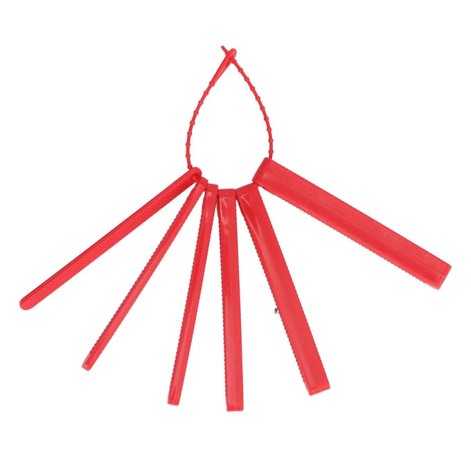 Oral Muscle Training Kit 7 in 1 Textured Portable Edible Plastic Tongue Mouth Exercise Tool for red