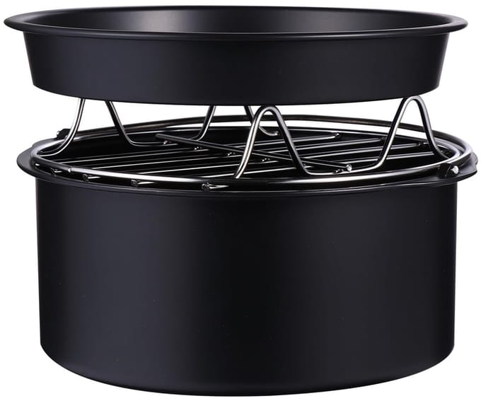 Allecto - Accessoireset voor luchtfriteuse - Taartmand