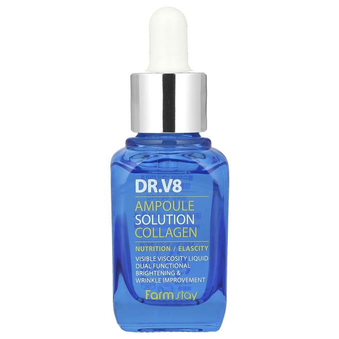 Boerderij, Dr.. V8 Ampoule Solution Collageen, 30ml blue