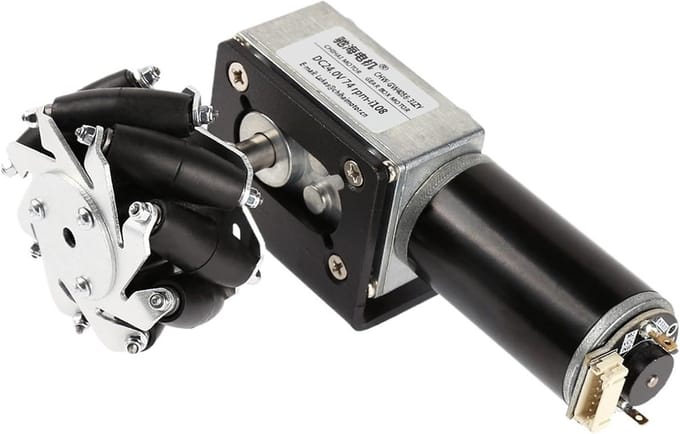 Mecanum Wiel Motor - Encoder Motor - Robot Bouwen - Met 12V Encoder - 65 mm - Metaal